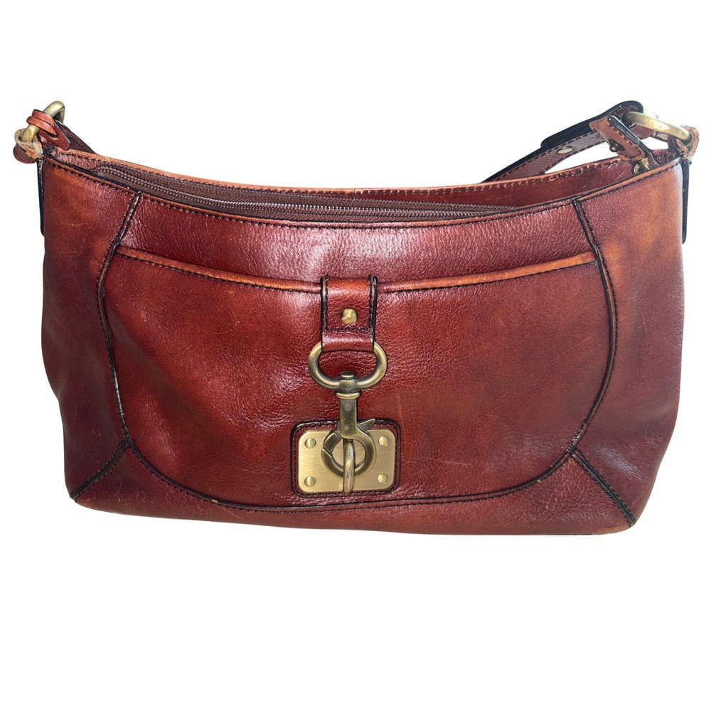 Etienne Aigner Brown Leather Shoulder Bag